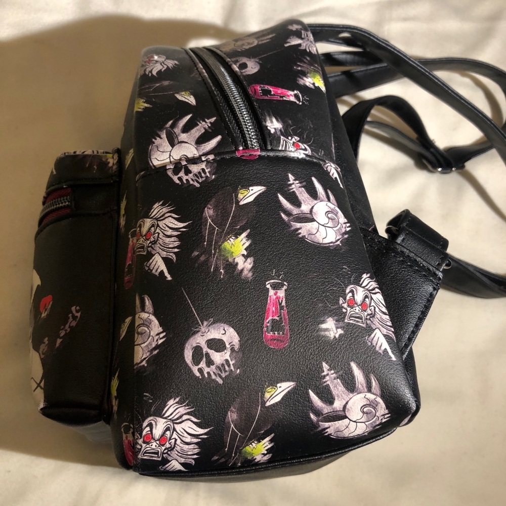 Disney Loungefly Villains Darkness Mini Backpack - Picture 4 of 9